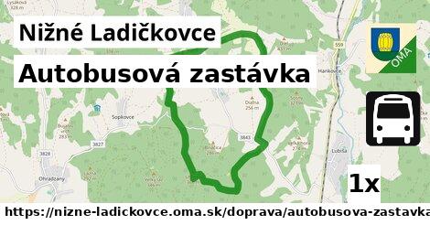 Autobusová zastávka, Nižné Ladičkovce