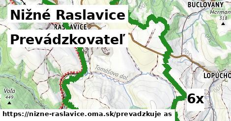 prevádzkovateľ v Nižné Raslavice