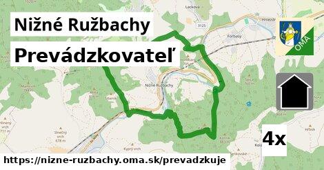 prevádzkovateľ v Nižné Ružbachy