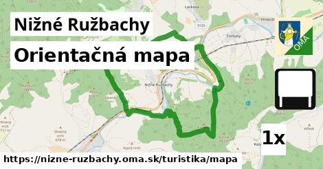 Orientačná mapa, Nižné Ružbachy