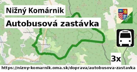 Autobusová zastávka, Nižný Komárnik