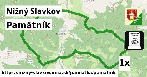 Pamätník, Nižný Slavkov