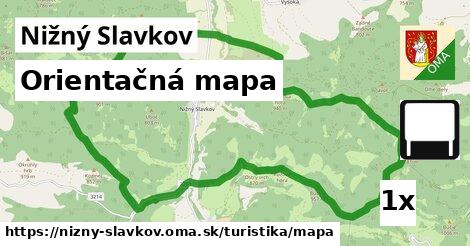 Orientačná mapa, Nižný Slavkov