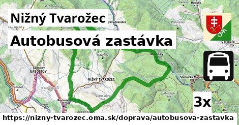 Autobusová zastávka, Nižný Tvarožec