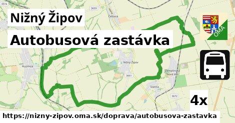 Autobusová zastávka, Nižný Žipov