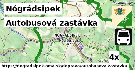 Autobusová zastávka, Nógrádsipek