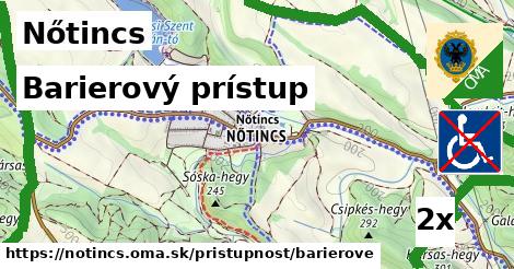 barierový prístup v Nőtincs