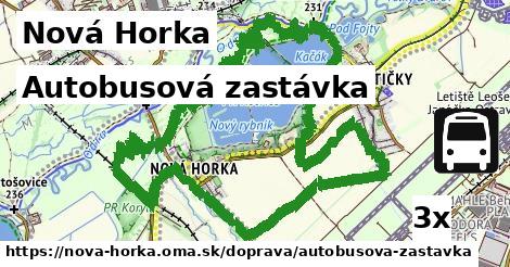 Autobusová zastávka, Nová Horka