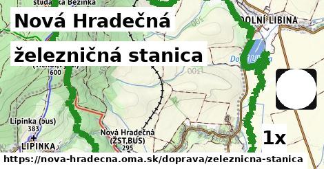 železničná stanica, Nová Hradečná