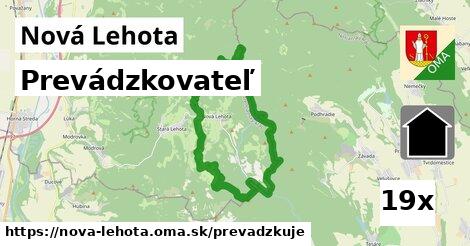 prevádzkovateľ v Nová Lehota