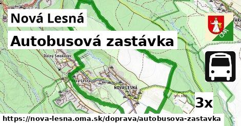 Autobusová zastávka, Nová Lesná