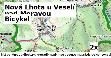 bicykel v Nová Lhota u Veselí nad Moravou