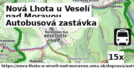 Autobusová zastávka, Nová Lhota u Veselí nad Moravou