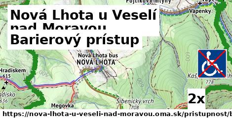 barierový prístup v Nová Lhota u Veselí nad Moravou