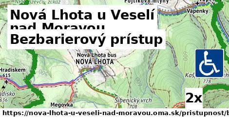 bezbarierový prístup v Nová Lhota u Veselí nad Moravou