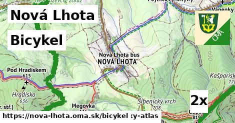 bicykel v Nová Lhota