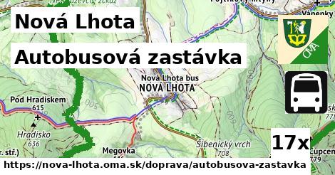 Autobusová zastávka, Nová Lhota