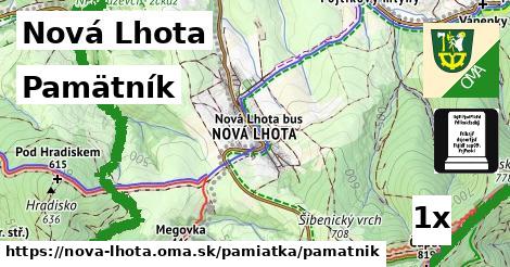 Pamätník, Nová Lhota