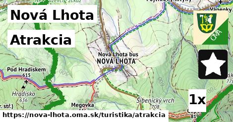 atrakcia v Nová Lhota