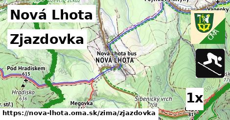 zjazdovka v Nová Lhota