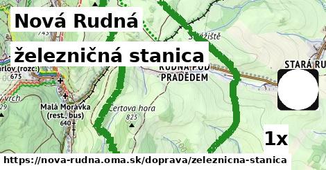 železničná stanica, Nová Rudná