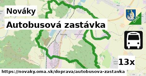 Autobusová zastávka, Nováky