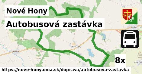 Autobusová zastávka, Nové Hony