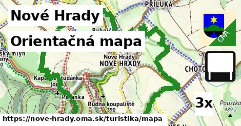 Orientačná mapa, Nové Hrady