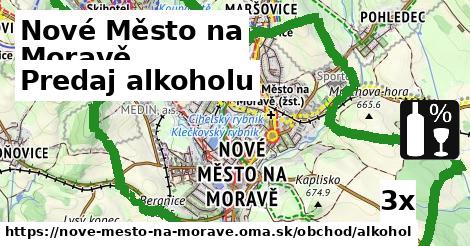 Predaj alkoholu, Nové Město na Moravě