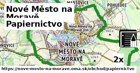 papiernictvo v Nové Město na Moravě
