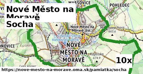 socha v Nové Město na Moravě