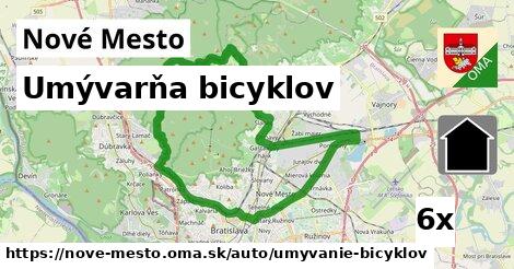 Umývarňa bicyklov, Nové Mesto