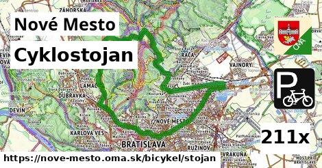 cyklostojan v Nové Mesto