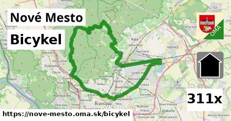 bicykel v Nové Mesto