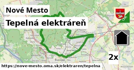 tepelná elektráreň v Nové Mesto