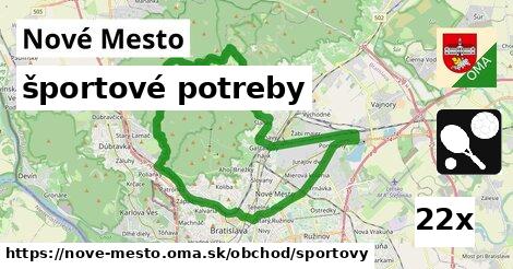 športové potreby, Nové Mesto