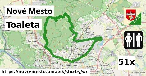 Toaleta, Nové Mesto