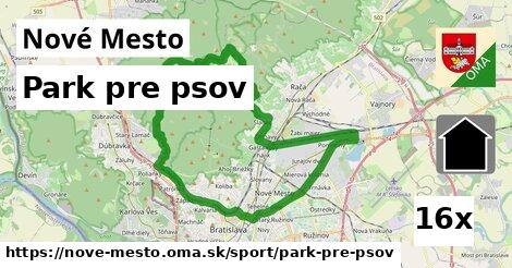 Park pre psov, Nové Mesto