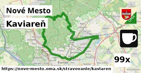 kaviareň v Nové Mesto