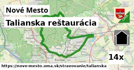 Talianska reštaurácia, Nové Mesto