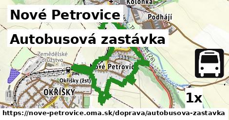 Autobusová zastávka, Nové Petrovice