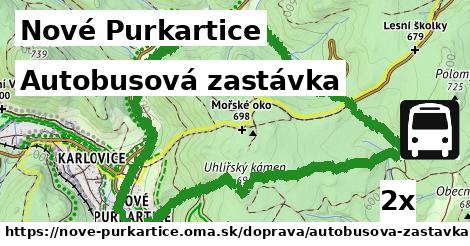 Autobusová zastávka, Nové Purkartice