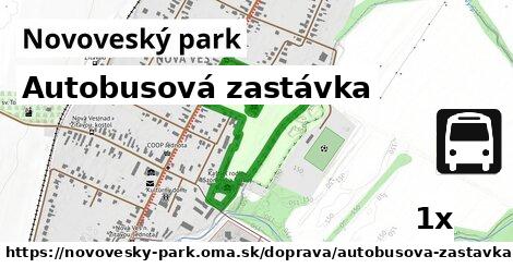 Autobusová zastávka, Novoveský park