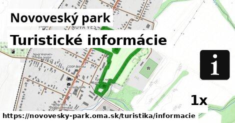 Turistické informácie, Novoveský park