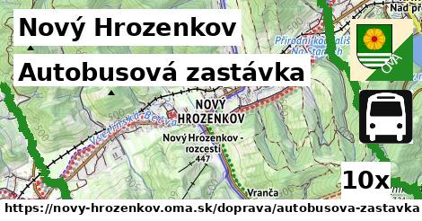 Autobusová zastávka, Nový Hrozenkov