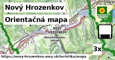 Orientačná mapa, Nový Hrozenkov