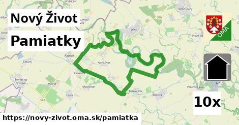 pamiatky v Nový Život