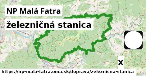 železničná stanica, NP Malá Fatra