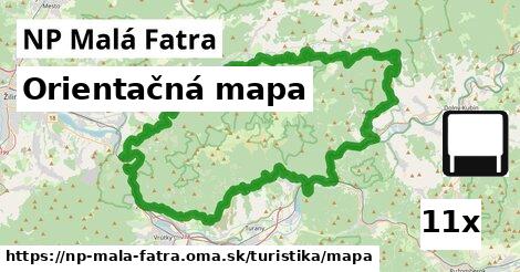 Orientačná mapa, NP Malá Fatra