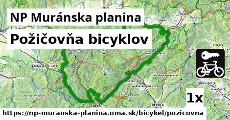 požičovňa bicyklov v NP Muránska planina